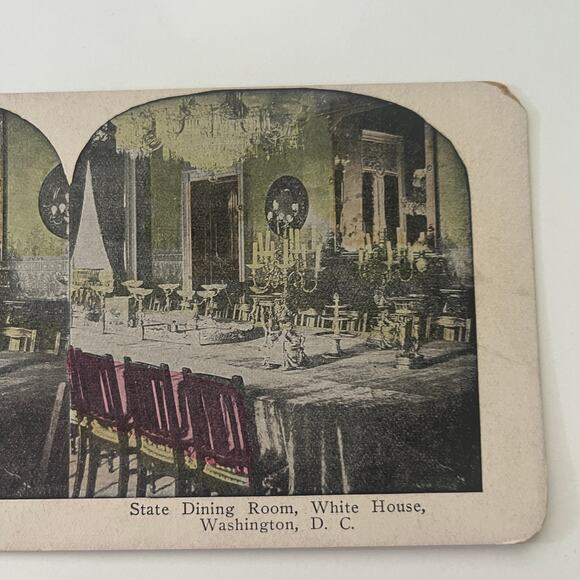None and/or Unknown Other - State Dining Room White House Washington DC Antique Stereoview Card STE2-FV1